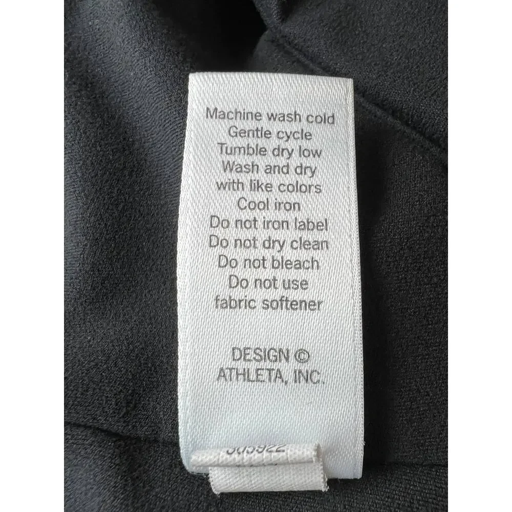 Athleta Black Powervita High Rise Peekaboo 7/8 Tight Size XS